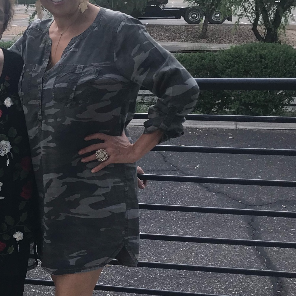 Army Fatigue Mini Casual Dress